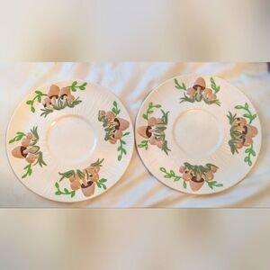 Vtg 70s Arnels #Mushrooms Plates Serving Mushroomcore Cottagecore Fairycore Farm